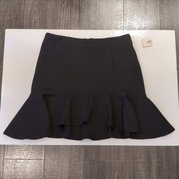 3/$20 NEW Forever 21 Mermaid Flounce Mini Skirt High Waist Ruffle Flare Black - Picture 14 of 14